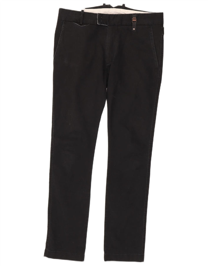 Diesel Mens Slim Suit Trousers W30 L31 Black Cotton