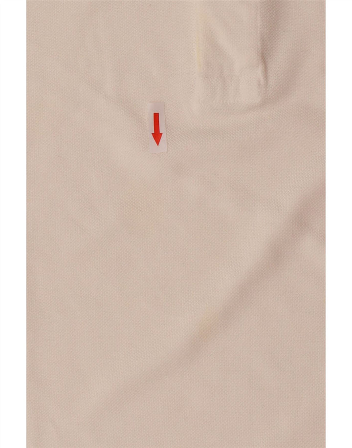 Lacoste Mens Polo Shirt Size 3 Small White Cotton