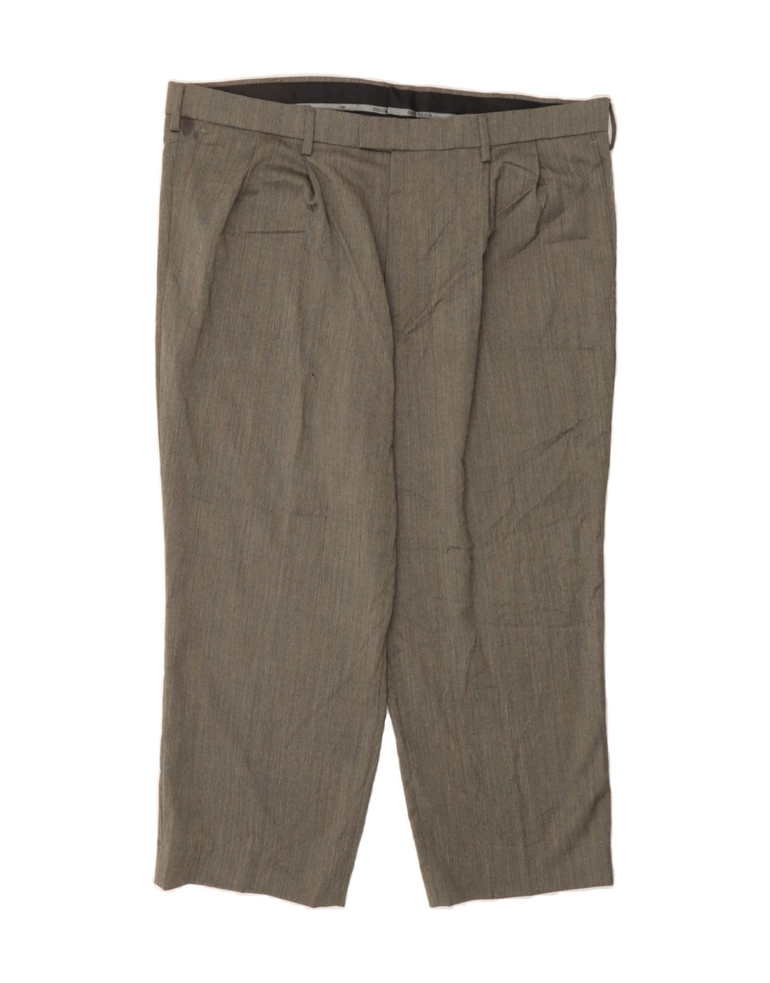 DOCKERS Mens Relaxed Fit Capri Suit Trousers W40 L25 Grey Herringbone Vintage Dockers and Second-Hand Dockers from Messina Hembry 