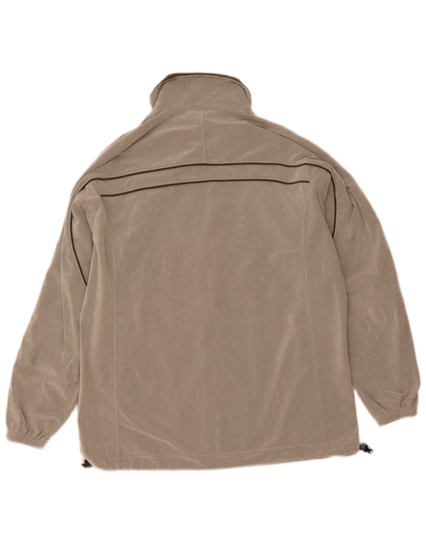 Asics Mens Tracksuit Top Jacket Medium Grey Striped