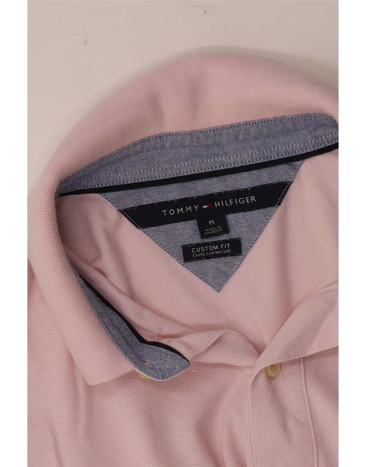 Tommy Hilfiger Mens Custom Fit Polo Shirt Medium Pink