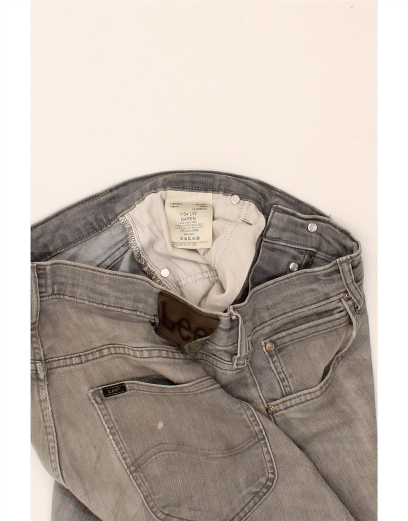 LEE Mens Daren Slim Jeans W34 L32 Grey Cotton Vintage Lee and Second-Hand Lee from Messina Hembry 