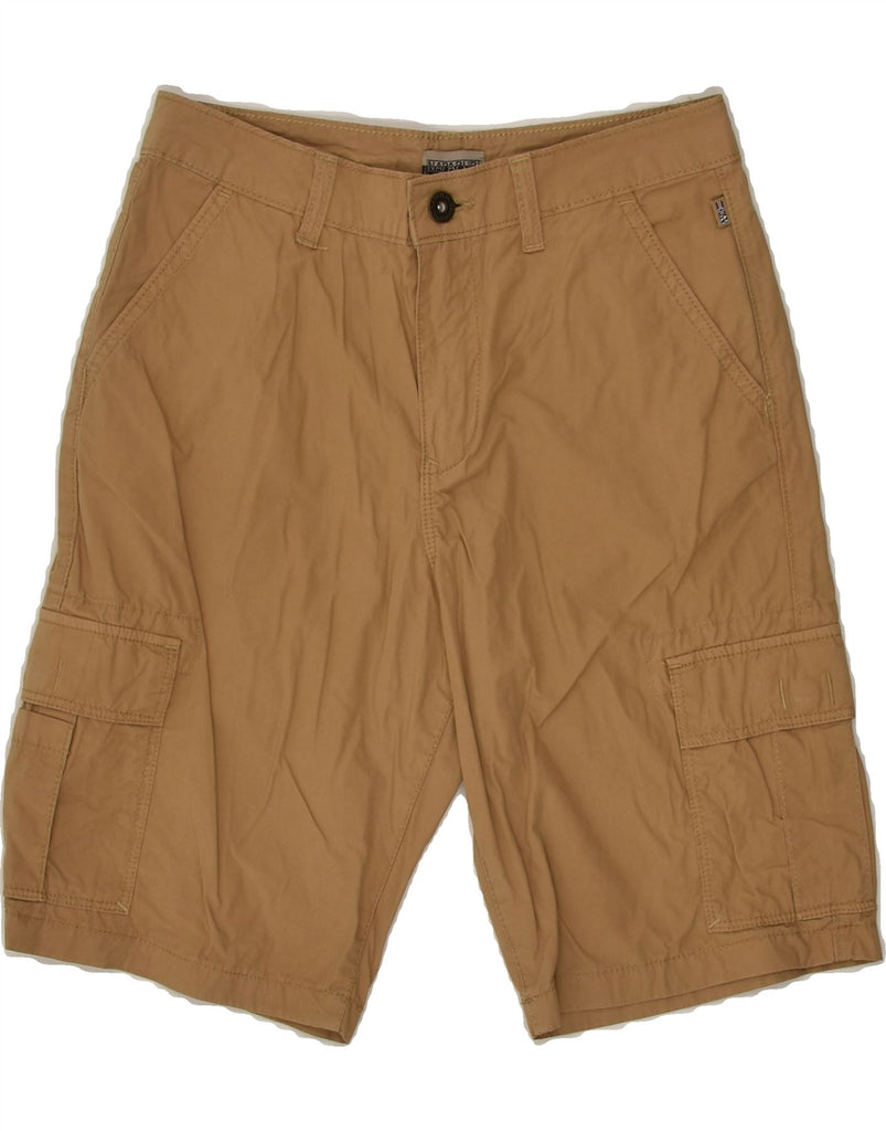 NAPAPIJRI Boys Cargo Shorts 11-12 Years W24  Brown Cotton | Vintage Napapijri | Thrift | Second-Hand Napapijri | Used Clothing | Messina Hembry 