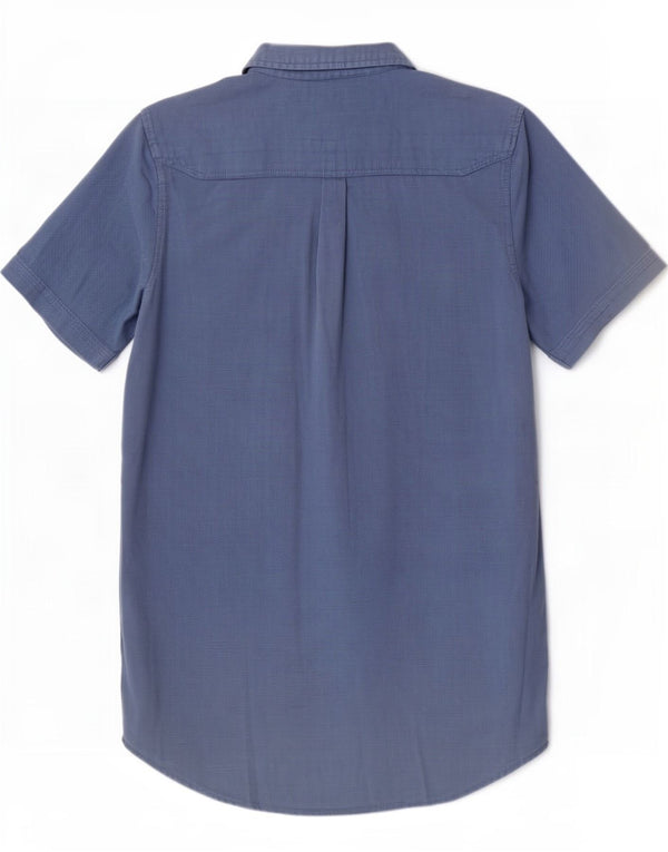 Saltrock Mens Short Sleeve Shirt Small Blue Cotton