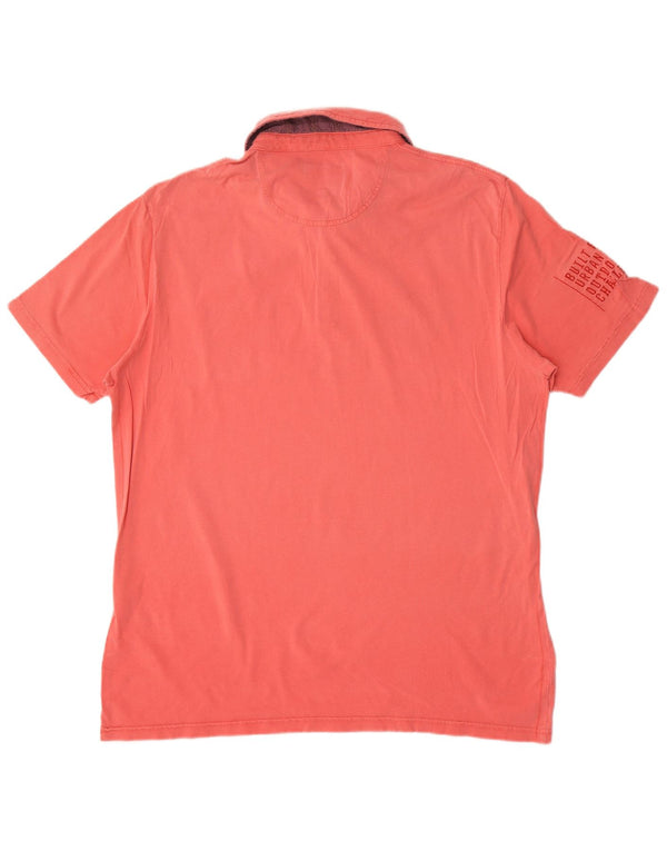 Camel Active Mens Graphic Polo Shirt 2XL Pink