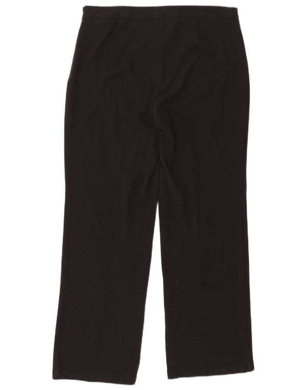 Marks & Spencer Womens High Waist Chino Trousers UK 16 Large W38 L32 Black