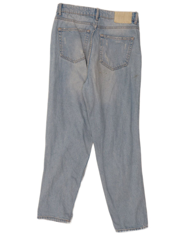 Zara Womens Distressed High Waist Jeans EU 40 Medium W30 L27 Blue