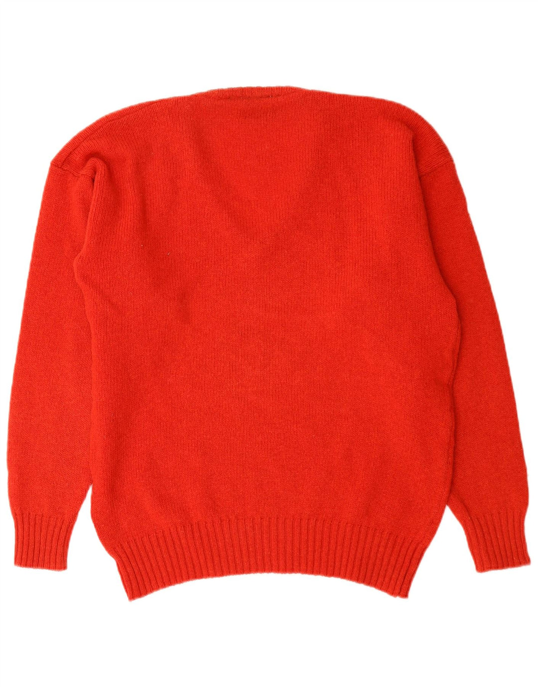 Vintage Mens V-Neck Jumper Sweater Large Red New Wool