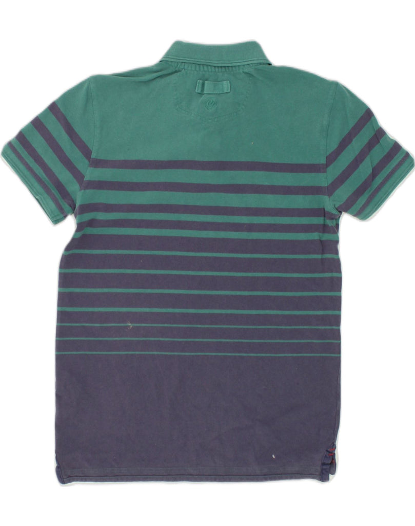 FAT FACE Mens Polo Shirt Small Green Striped Cotton | Vintage Fat Face | Thrift | Second-Hand Fat Face | Used Clothing | Messina Hembry 