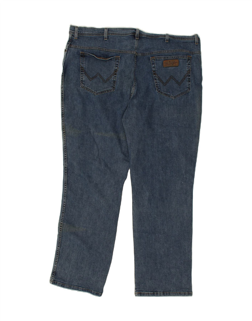 WRANGLER Mens Texas Stretch Slim Jeans W48 L34 Blue Cotton Vintage Wrangler and Second-Hand Wrangler from Messina Hembry 