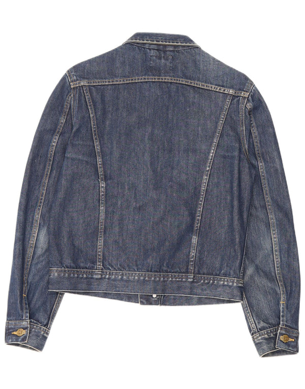Lee Womens Denim Jacket UK 14 Large Blue Cotton
