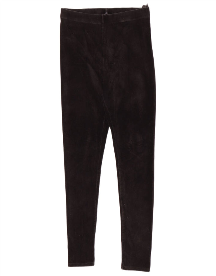Marks & Spencer Womens Leggings UK 10 Small Black Cotton