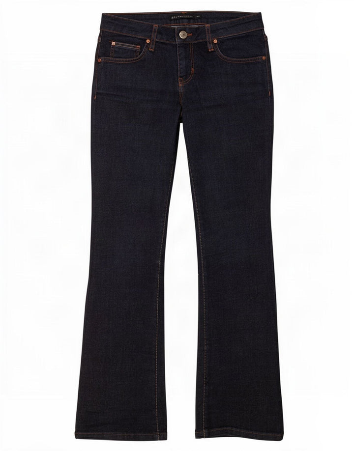 Zara Womens Bootcut Jeans EU 38 Medium W28 L29 Navy Blue Cotton