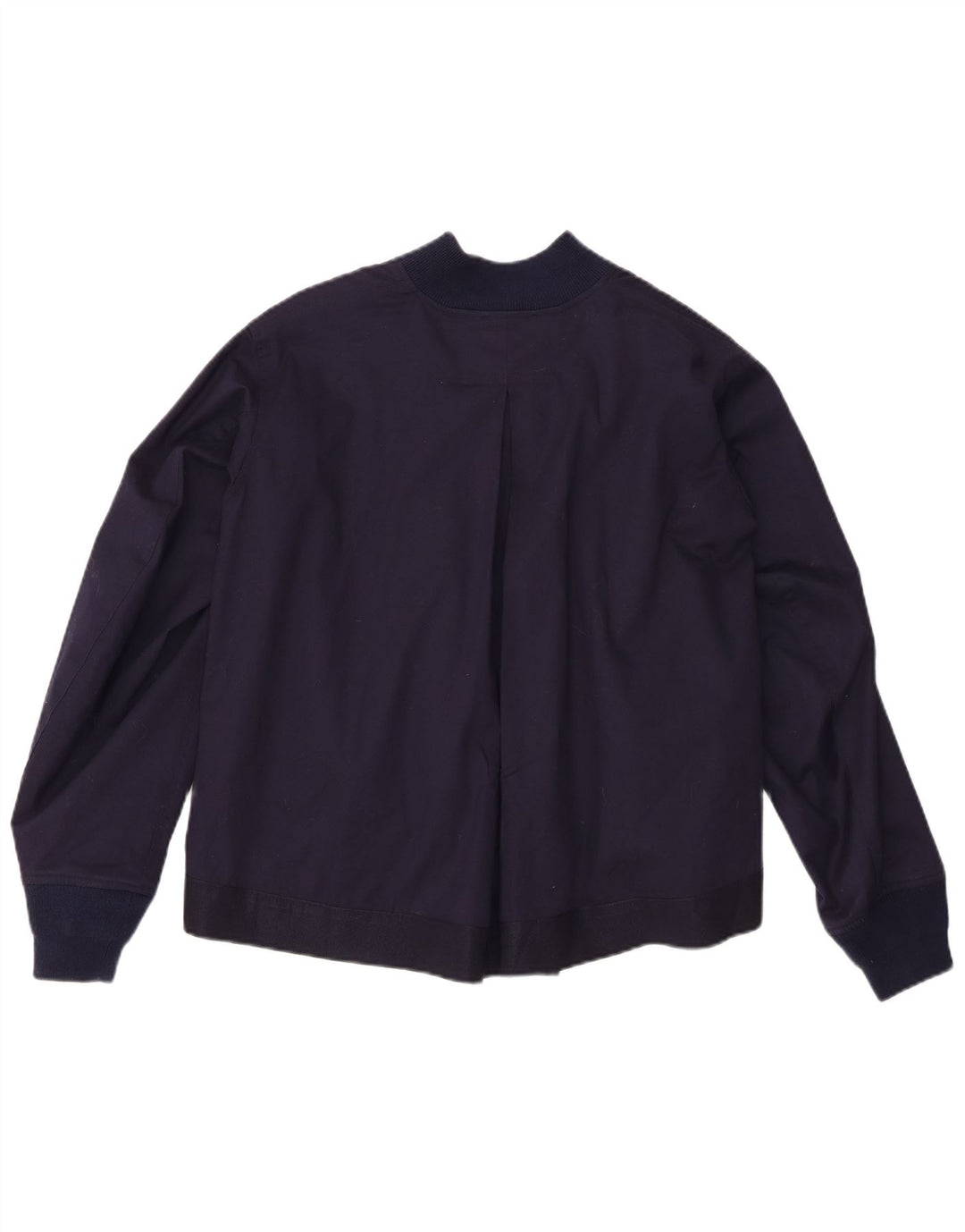 Roberto Collina Mens Bomber Jacket UK 36 Small Navy Blue Cotton