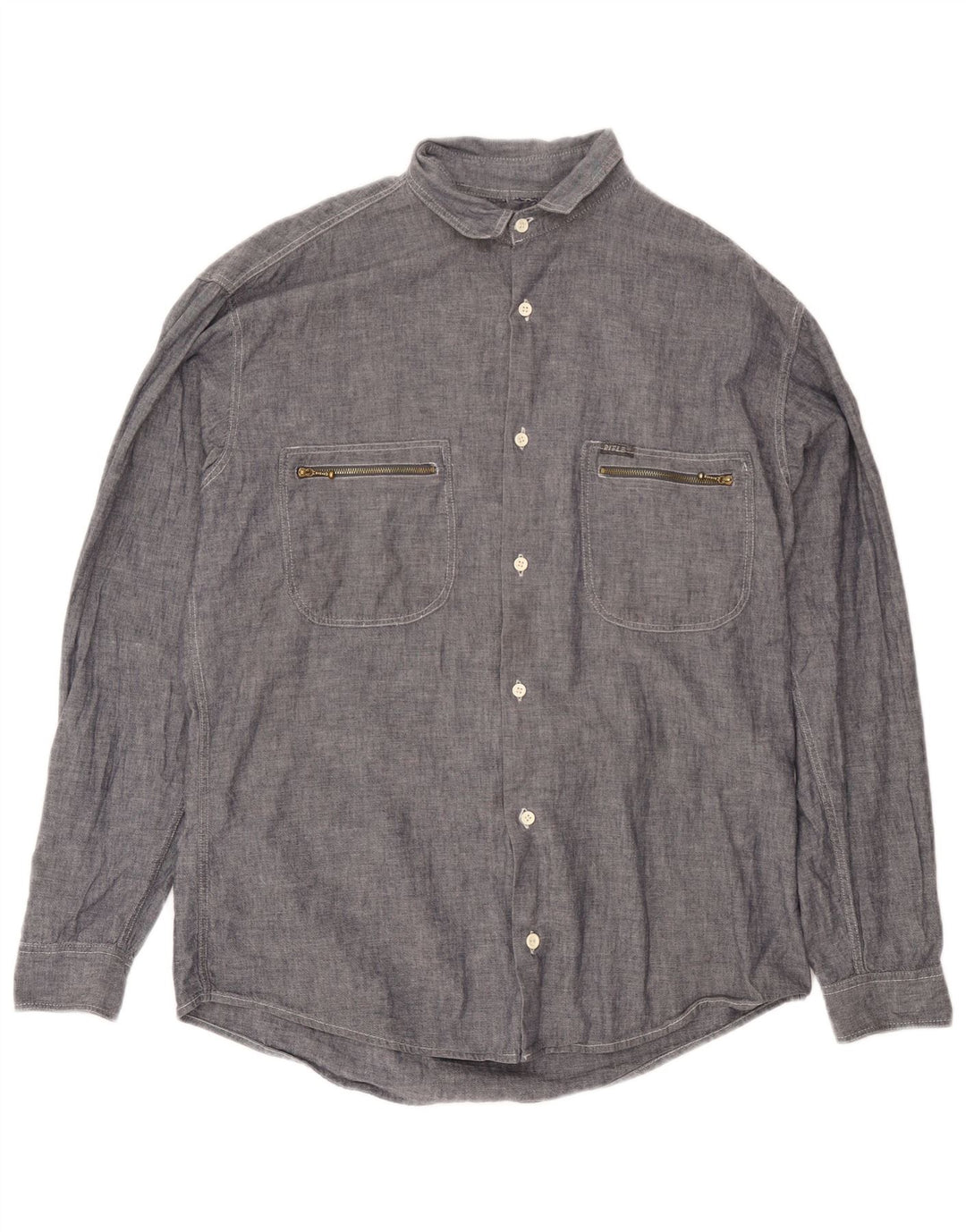 Rifle Mens Shirt XL Grey Cotton Classic