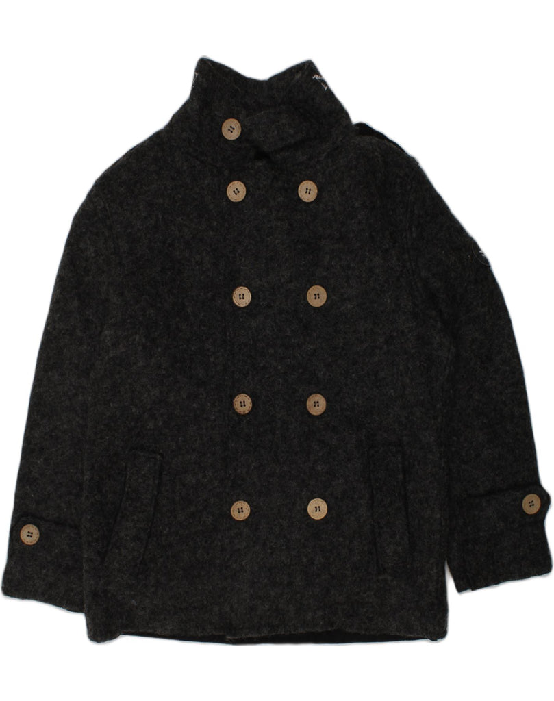 NAVIGARE Girls Pea Coat 10-11 Years Grey Wool | Vintage Navigare | Thrift | Second-Hand Navigare | Used Clothing | Messina Hembry 