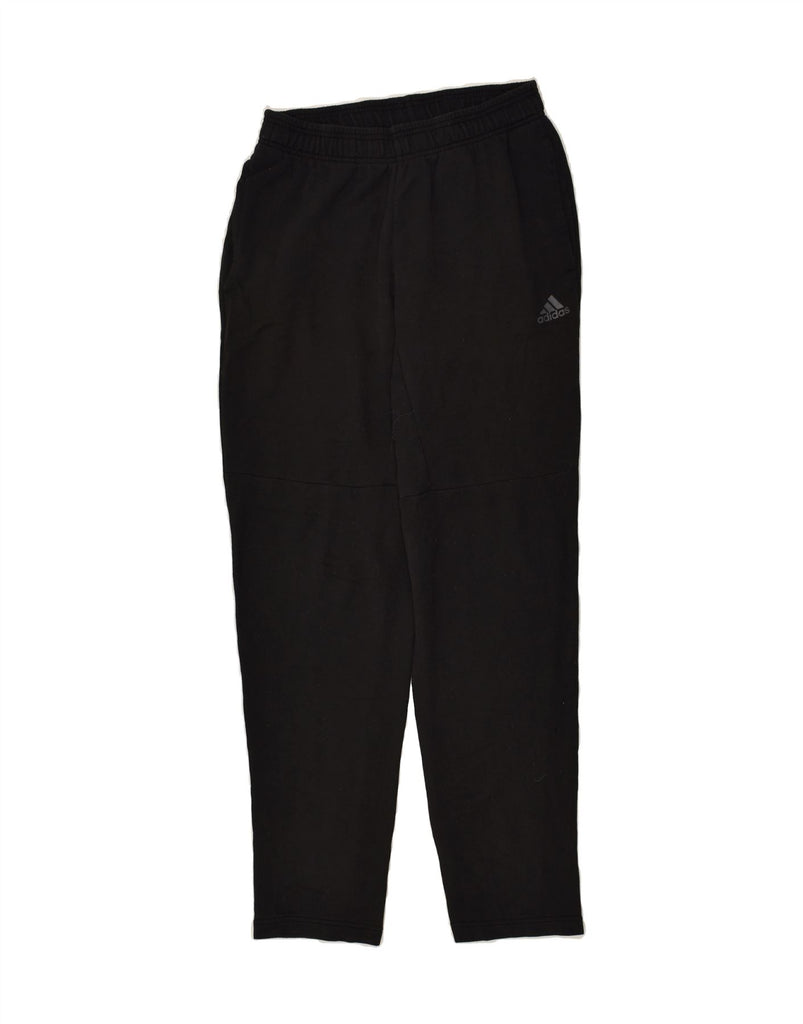 ADIDAS Mens Tracksuit Trousers Small Black Cotton | Vintage Adidas | Thrift | Second-Hand Adidas | Used Clothing | Messina Hembry 