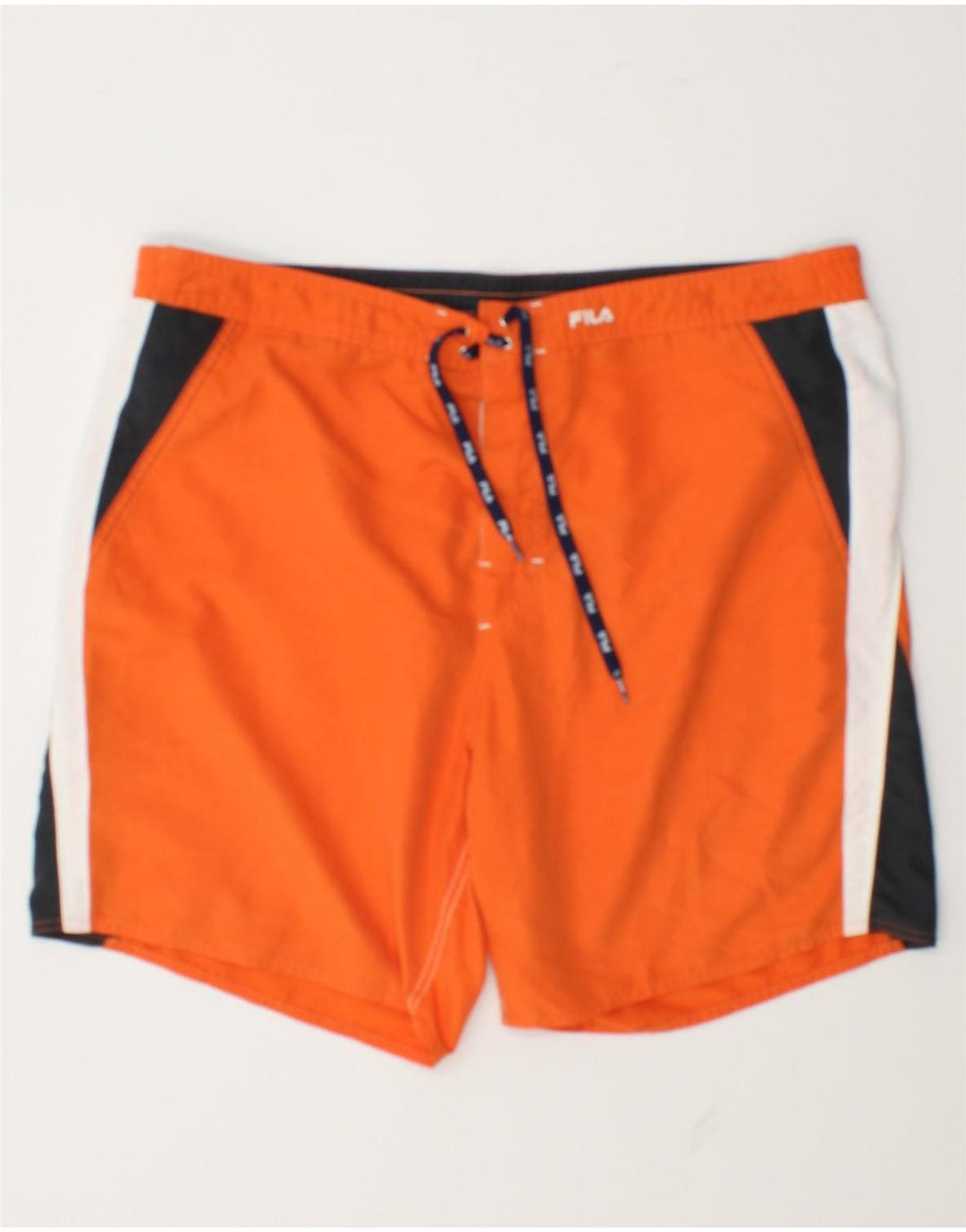 Fila Mens Swimming Shorts Large Orange Colourblock