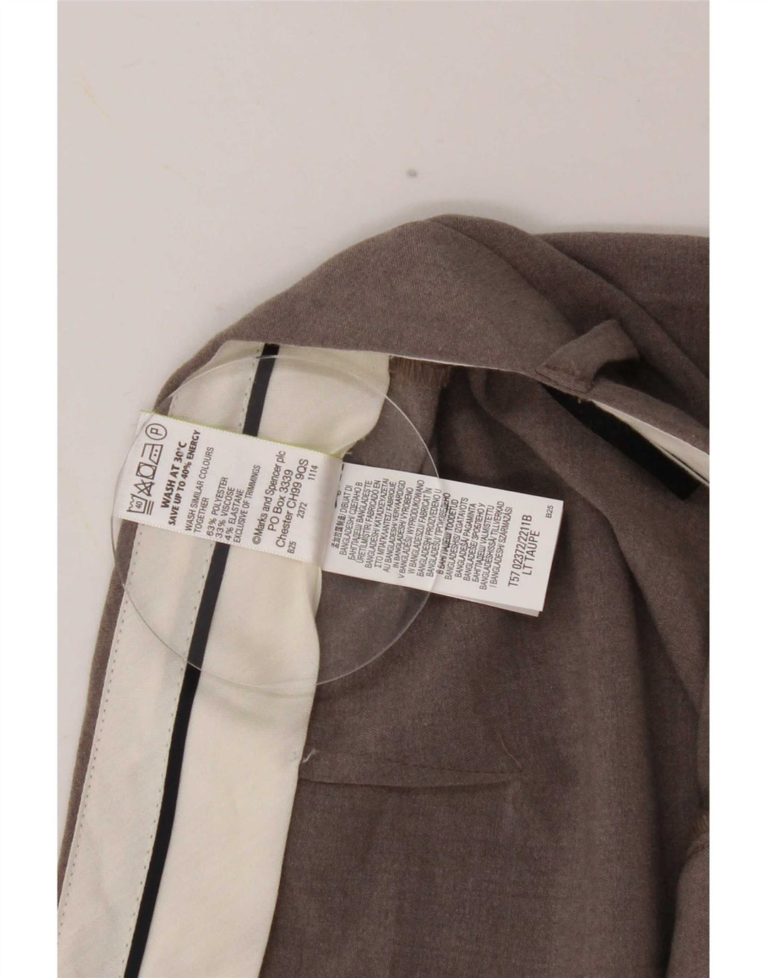 Marks & Spencer Womens Bootcut Suit Trousers UK 10 Small W30 L27 Grey