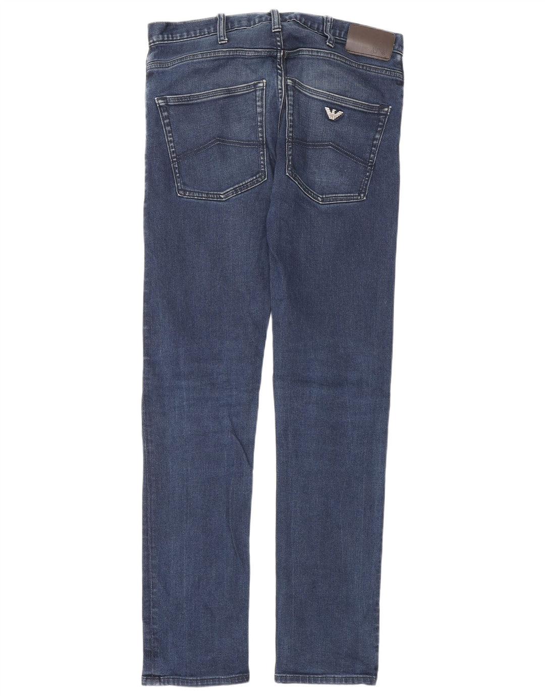 ARMANI Mens Slim Jeans W30 L32 Blue Cotton