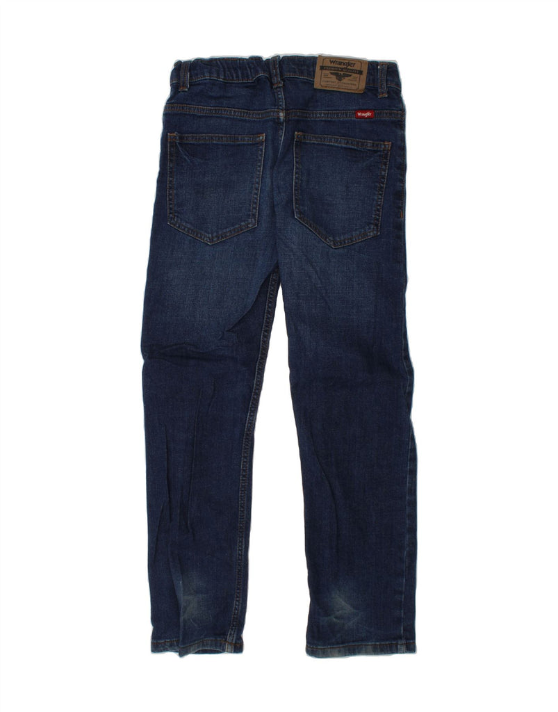 WRANGLER Boys Distressed Straight Jeans 9-10 Years W25 L23 Blue Cotton Vintage Wrangler and Second-Hand Wrangler from Messina Hembry 