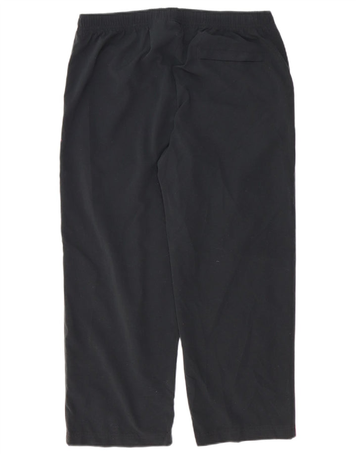 NIKE Womens Tracksuit Trousers US 8/10 Medium  Black Colourblock Polyester