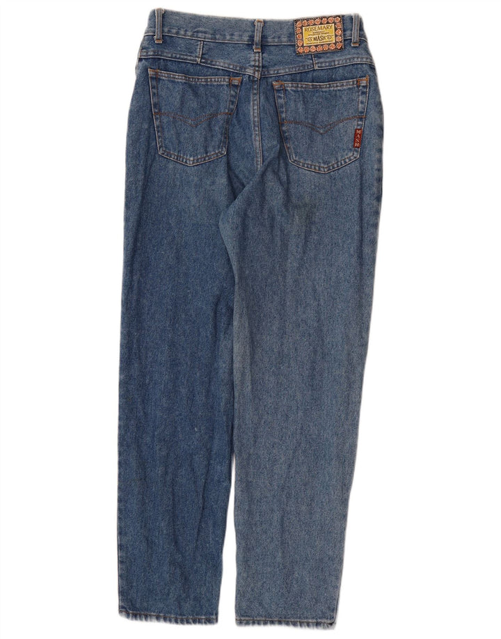 MASH Mens Straight Jeans W30 L30 Blue Cotton