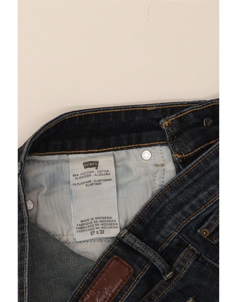 LEVI'S Womens Slightly Curvy Straight Jeans W27 L32  Blue Cotton Vintage Levi's and Second-Hand Levi's from Messina Hembry 