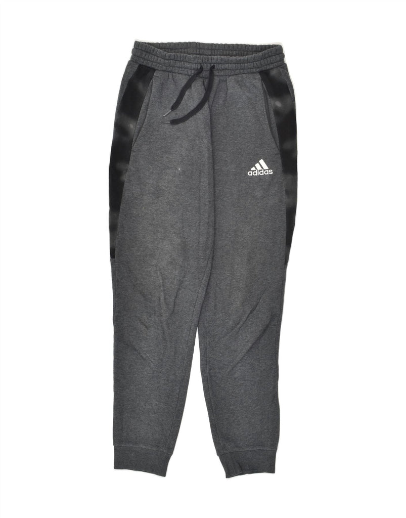 ADIDAS Mens Tracksuit Trousers Joggers Small Grey Colourblock Cotton | Vintage Adidas | Thrift | Second-Hand Adidas | Used Clothing | Messina Hembry 