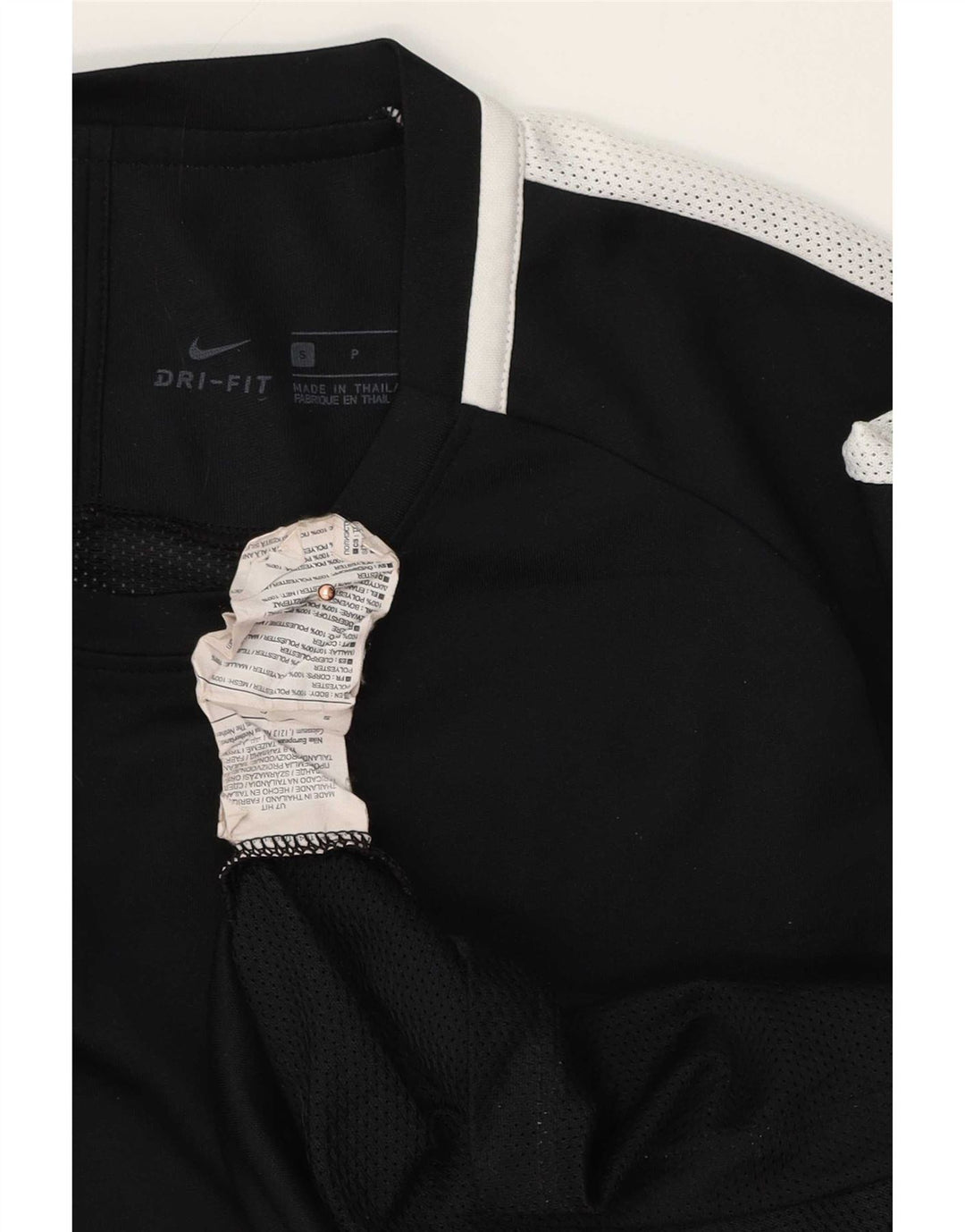 Nike Mens Dri Fit Polo Shirt Small Black Colourblock Polyester