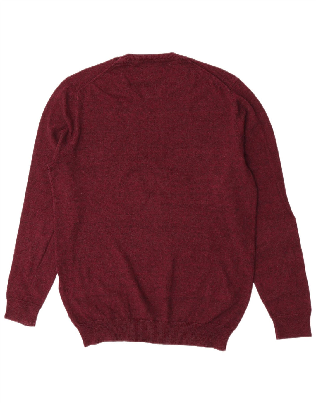 Superdry Mens Crew Neck Jumper Sweater Medium Maroon Cotton