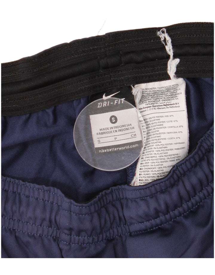 Nike Mens Dri Fit Tracksuit Trousers Small  Navy Blue Polyester