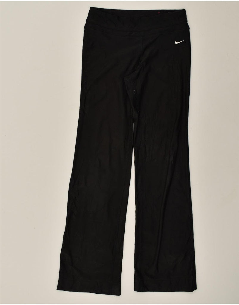 NIKE Womens Tracksuit Trousers UK 8 Small Black Polyester | Vintage Nike | Thrift | Second-Hand Nike | Used Clothing | Messina Hembry 