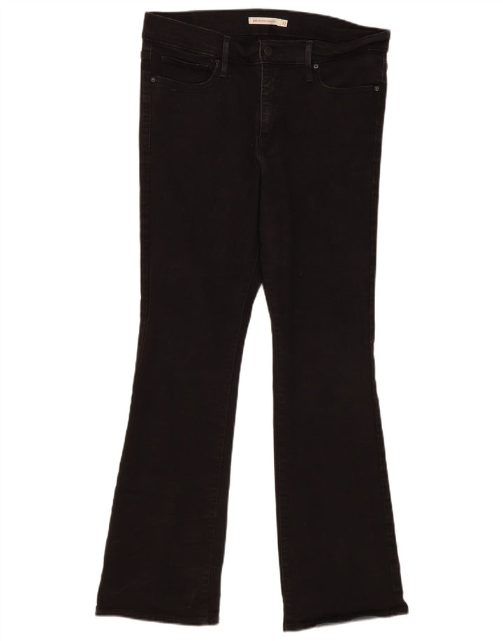 Levi's Womens 315 Shaping Bootcut Jeans W32 L30 Black Cotton