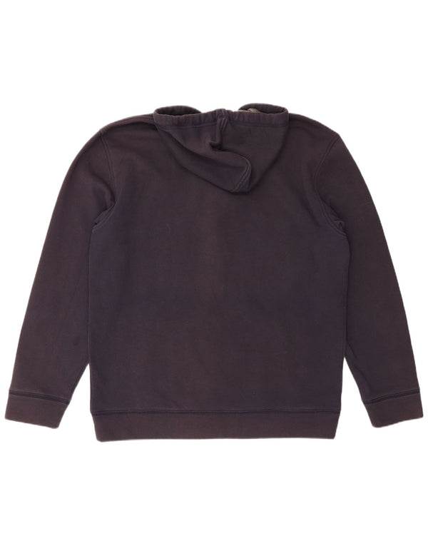 TOMMY HILFIGER Mens Zip Hoodie Sweater 2XL Navy Blue Cotton