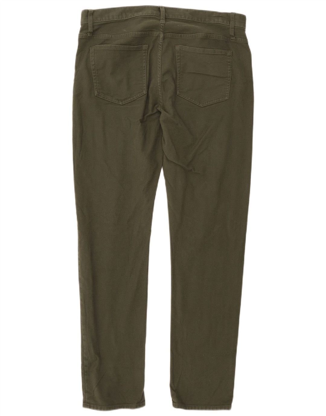 J. Crew Mens Flex Slim Fit Casual Trousers W33 L32 Khaki Cotton