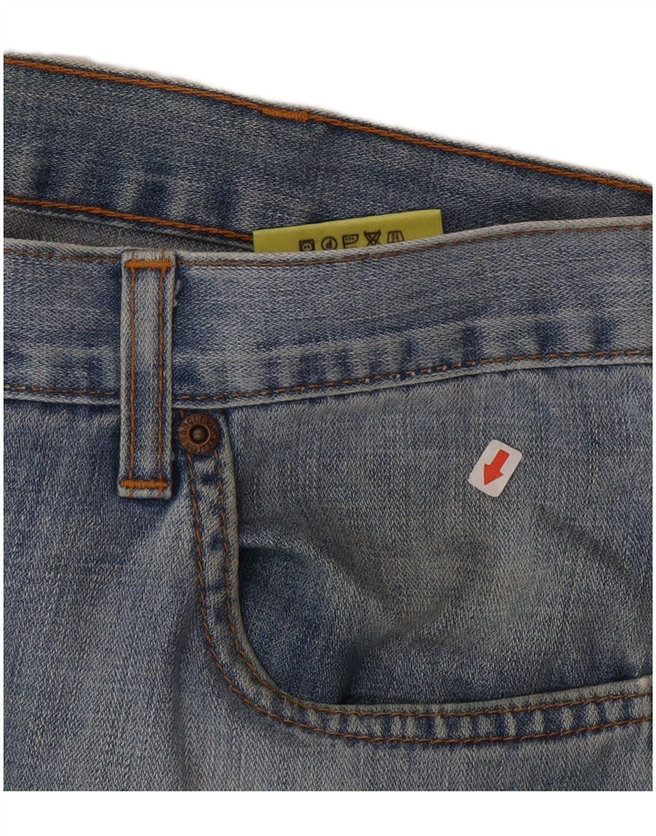 Wrangler Mens Texas Straight Jeans W36 L32 Blue Cotton