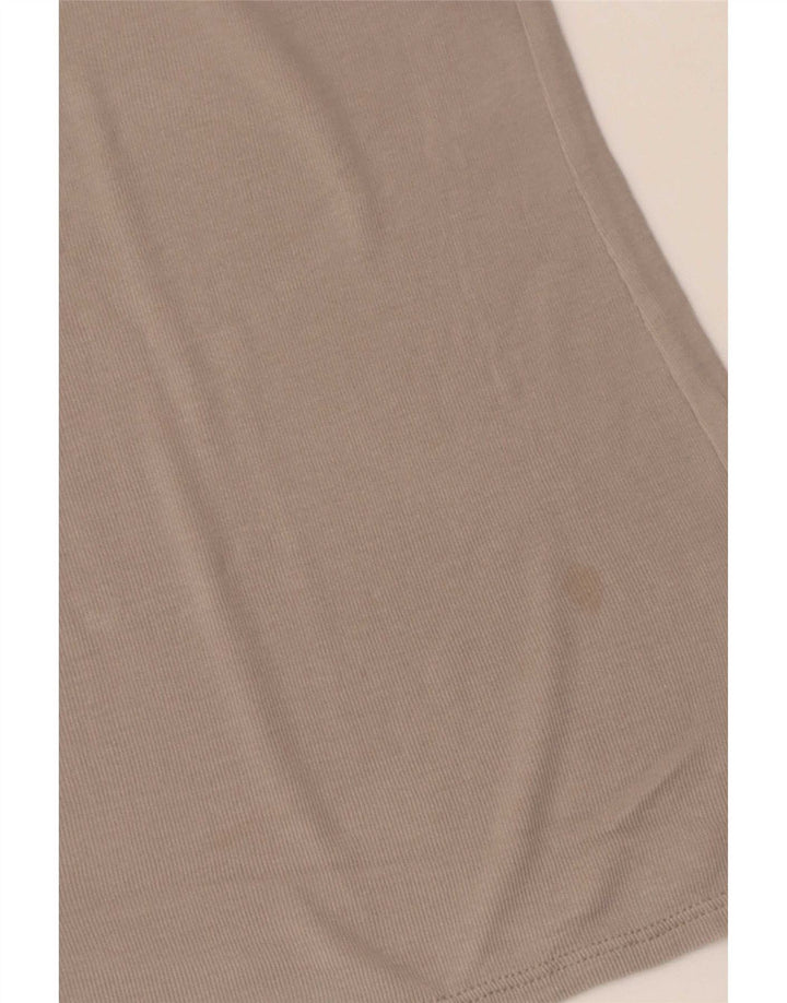 Zara Womens Top 3/4 Sleeve UK 12 Medium Grey