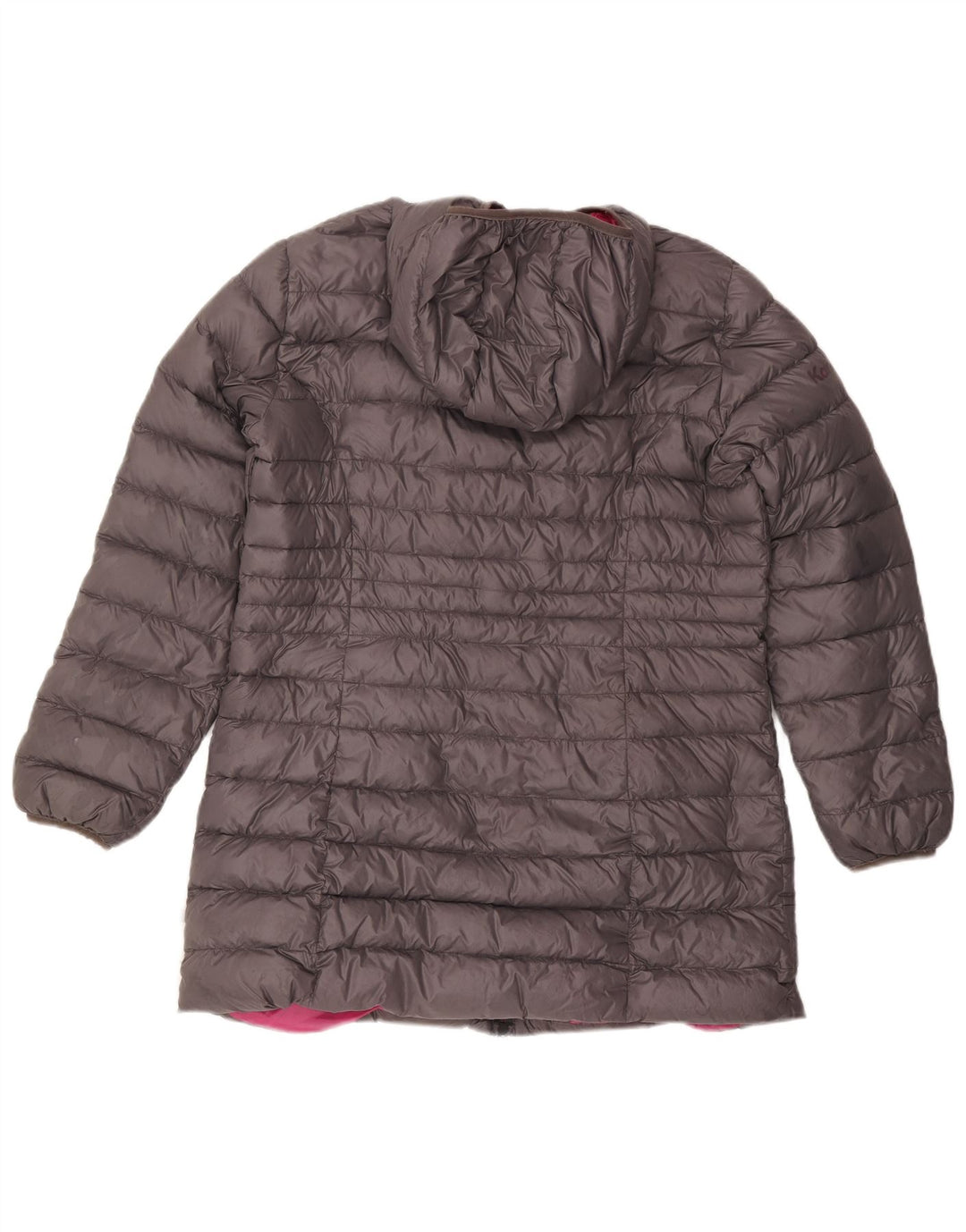 Kangaroos Womens Hooded Padded Jacket UK 18 XL Grey Polyamide