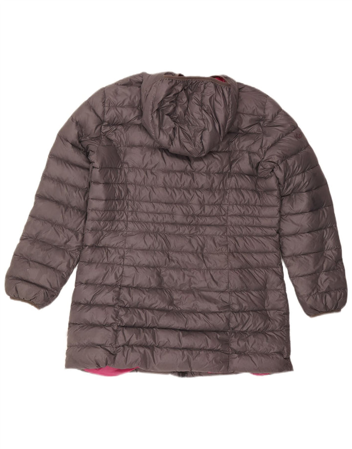 Kangaroos Womens Hooded Padded Jacket UK 18 XL Grey Polyamide