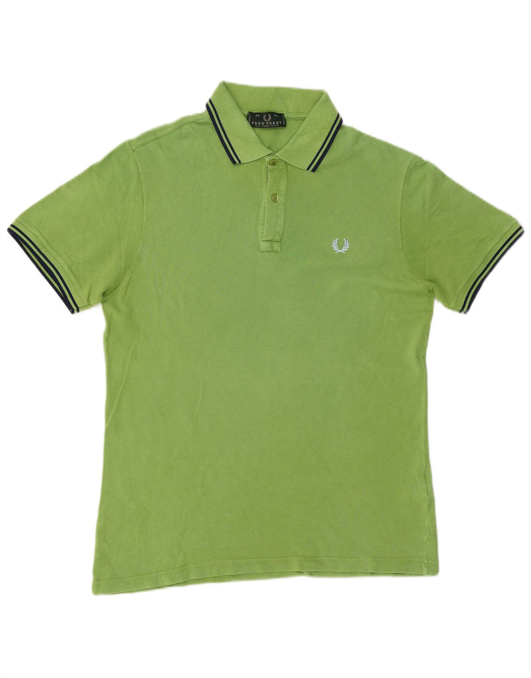 Fred Perry Mens Polo Shirt Medium Green Cotton