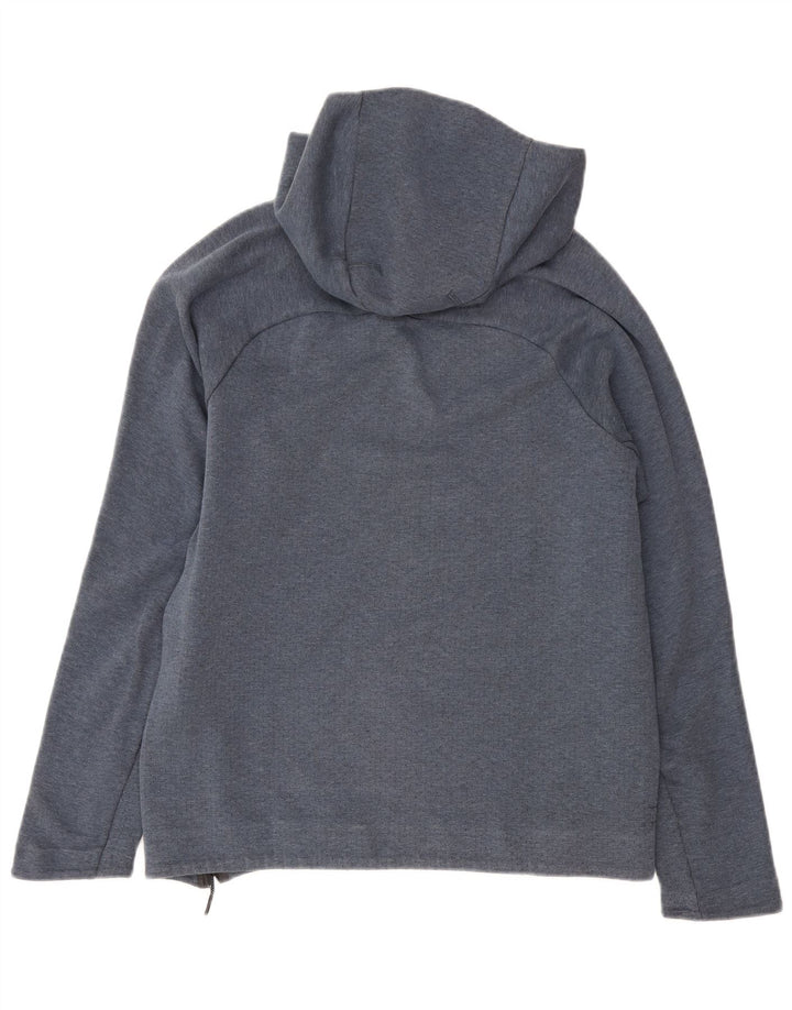 Nike Mens Hoodie Jumper Medium Navy Blue Cotton