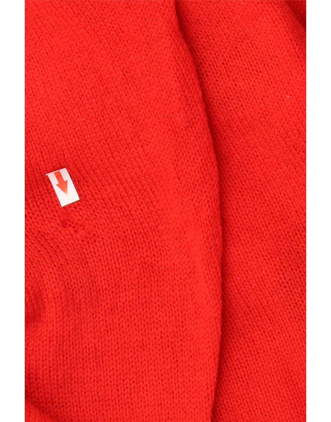 Vintage Mens Crew Neck Jumper Sweater Large Red Argyle/Diamond