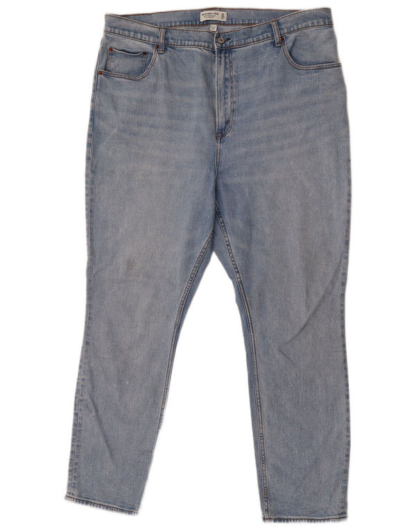 Abercrombie & Fitch Womens High Rise Straight Jeans US 20 3XL W35 L31 Blue