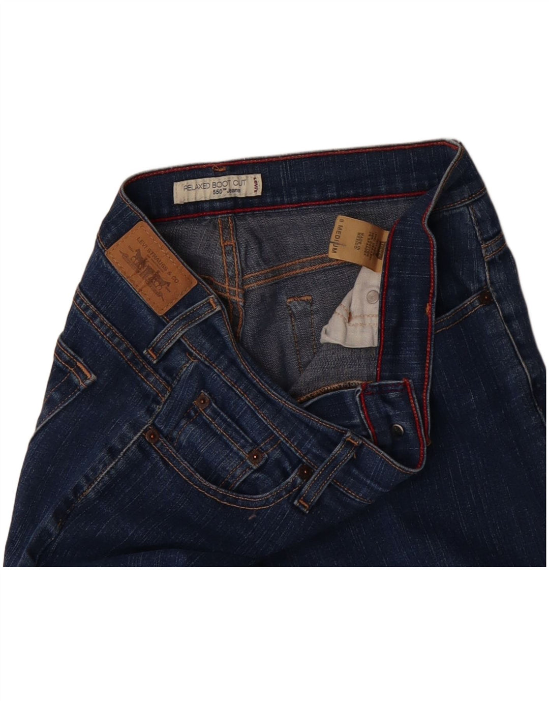 LEVI'S Womens 550 Relaxed Fit Bootcut Jeans US 8 Medium W30 L31 Blue