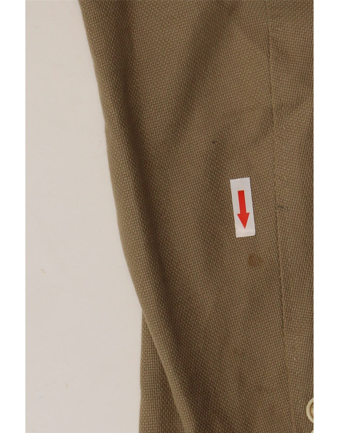 Massimo Dutti Mens 2 Button Blazer Jacket EU 58 2XL Beige Cotton