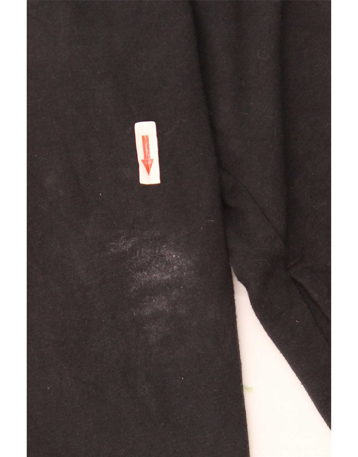 Adidas Womens Graphic Tracksuit Top Jacket UK 6 XS Black