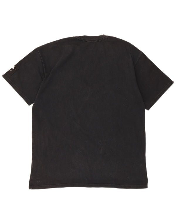 Nike Mens Graphic T-Shirt Top Medium Black Cotton