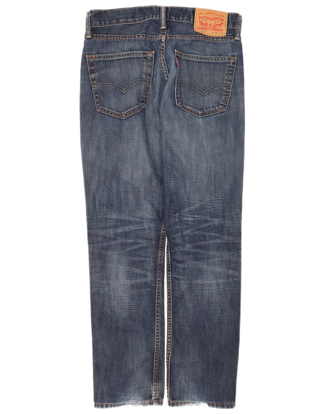 Levi's Mens 511 Slim Jeans W30 L30 Blue Cotton