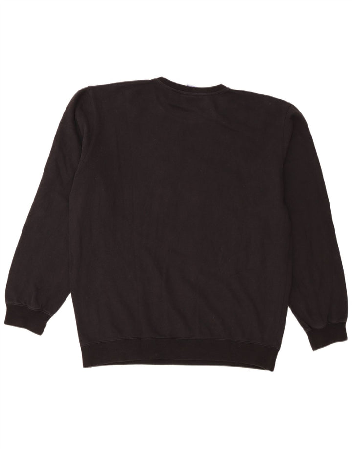 Champion Mens Graphic Sweatshirt Jumper 2XL Black Cotton